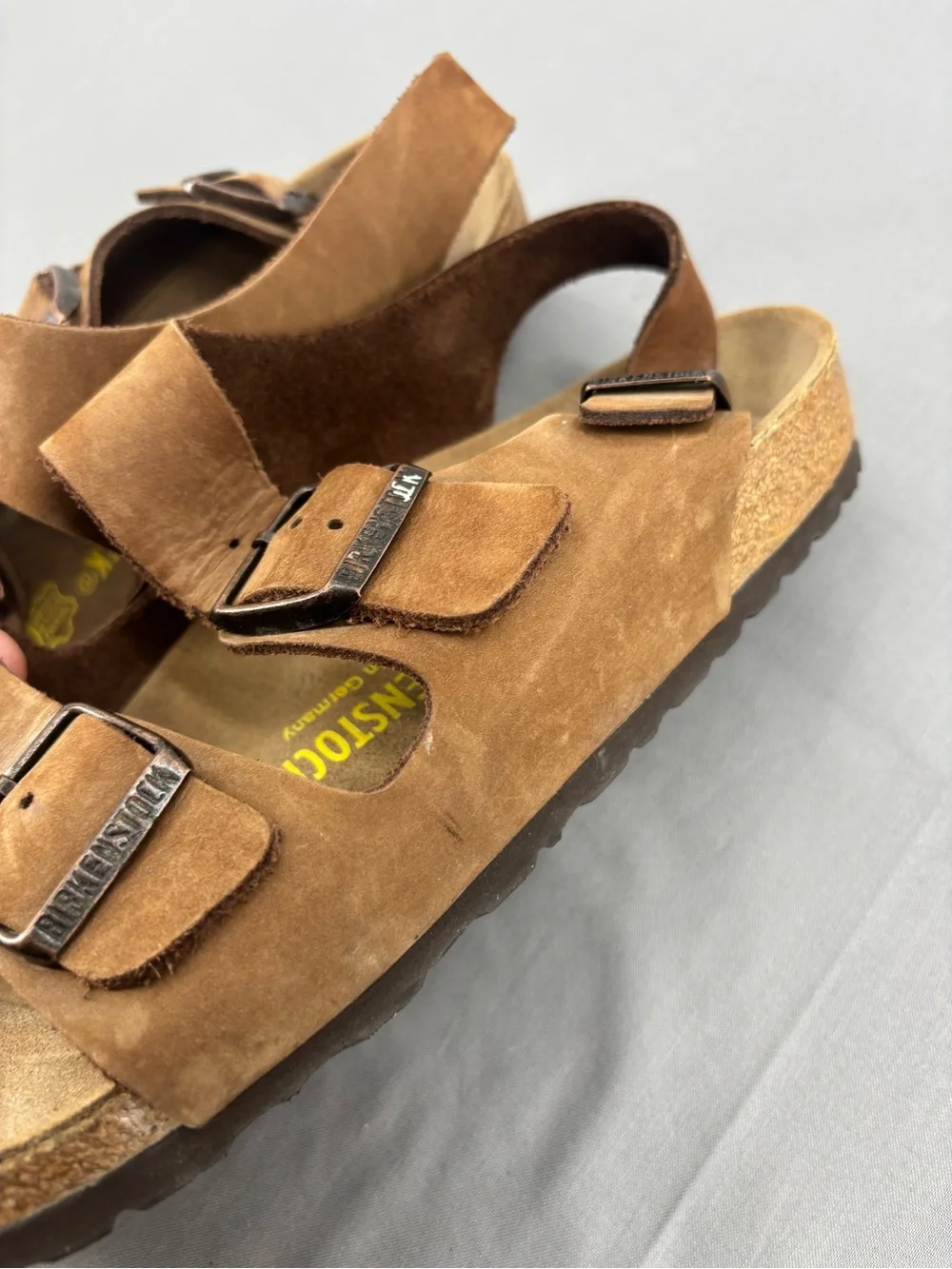 🤎 Birkenstock Arizona Suede Two-Strap Sandals – Tan/Taupe